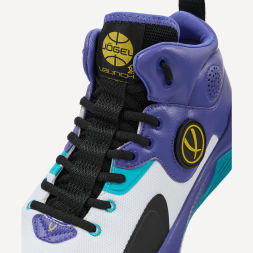 Кроссовки баскетбольные JÖGEL Launch 2.0 MID, белый/фиолетовый/голубой