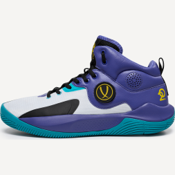 Кроссовки баскетбольные JÖGEL Launch 2.0 MID, белый/фиолетовый/голубой