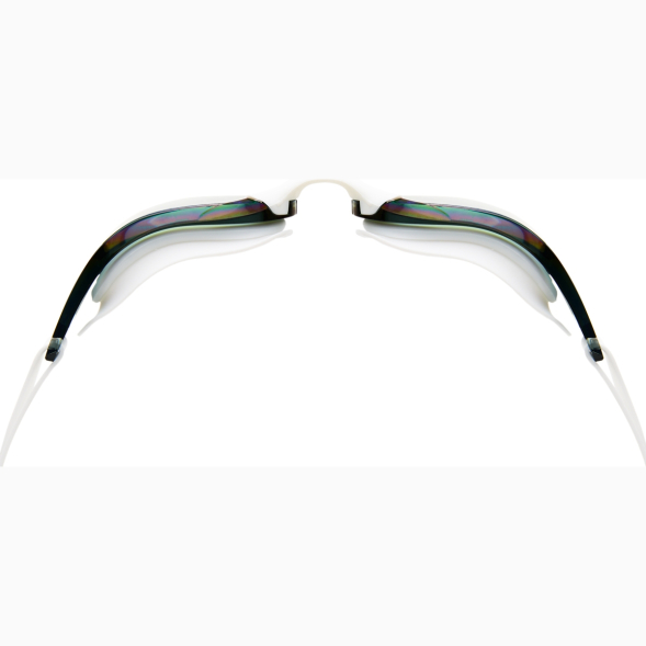 Очки для плав.TORRES Pro, SW-32520MR, зерк.линзы.,белая оправа,дв.рег.ремешок