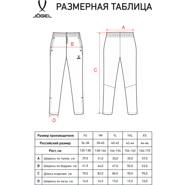 Брюки спортивные JÖGEL CAMP 2 Lined Pants, черный, детский