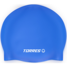 Шапочка для плав. TORRES, SW-12507BK, черный, силикон