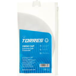 Шапочка для плав. TORRES, SW-12507BK, черный, силикон