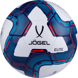 Мяч футбольный JÖGEL Elite №4, белый/синий/красный