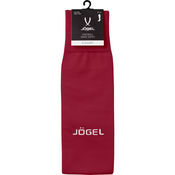 Гетры футбольные JÖGEL CAMP BASIC SOCKS, гранатовый/серый/белый