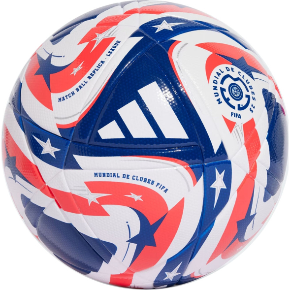 Мяч футб. ADIDAS FCWC League JD3824, р.5, FIFA Quality, 14 панелей, ТПУ, термосш, бело-сине-красный