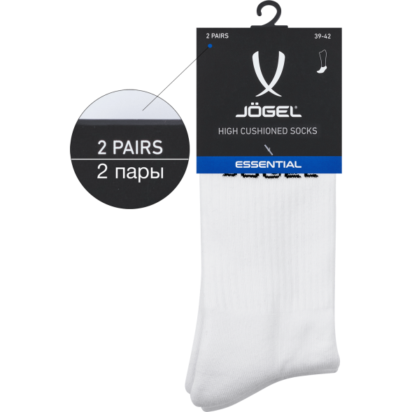 Носки высокие JÖGEL ESSENTIAL High Cushioned Socks, белый