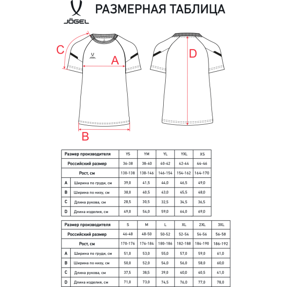 Футболка тренировочная JÖGEL CAMP 2 Training Poly Tee, серый