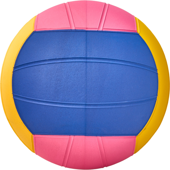 Мяч для водного поло MIKASA WP555D р.5, муж, резина, вес 400-450гр. дл. окр 68-71см, жел-син-роз