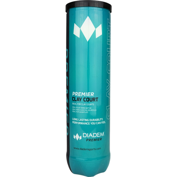 Мяч теннисный DIADEM Premier Clay Court 4B, BALL-4CASE-CLAYCRT, уп.4 шт,одобр.ITF, фетр, желт