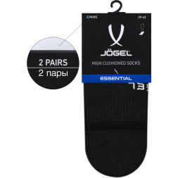 Носки высокие JÖGEL ESSENTIAL High Cushioned Socks, черный