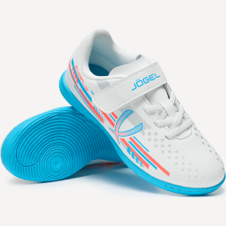 Бутсы зальные JÖGEL Evofly IN Talant White/blue, детский