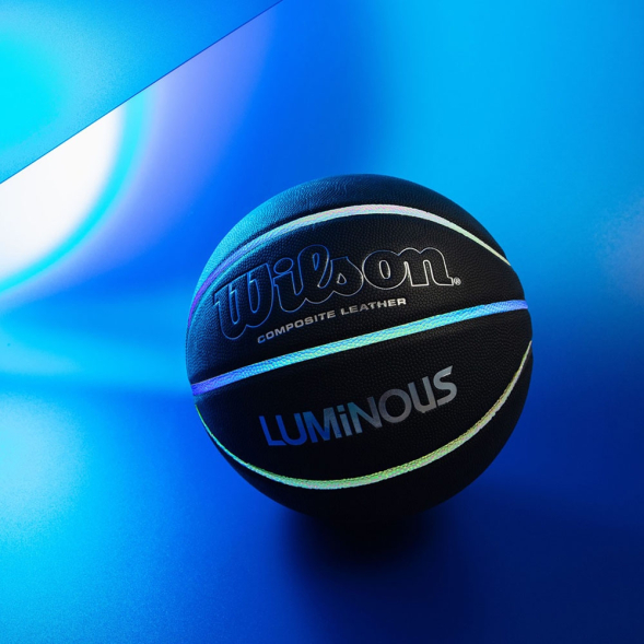 Мяч баск. WILSON Luminous, WTB2027XB07, р.7, композит, бут.камера, черный