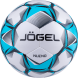 Мяч футбольный JÖGEL Nueno №4, белый/голубой/черный