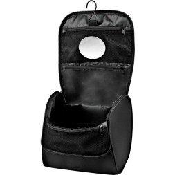 Косметичка дорожная MIKASA, MT64-049, 22x14x19 см, 3 л., полиэстер, черная