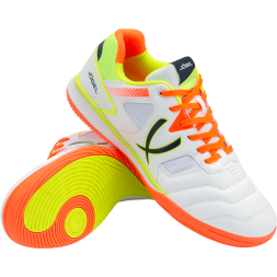 БЕЗ УПАКОВКИ Бутсы зальные JÖGEL Tornado 2.0 White/orange