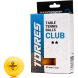 Мяч для наст. тенниса TORRES Club 2*, TT23013, диам. 40+ мм, упак. 6 шт, оранжевый