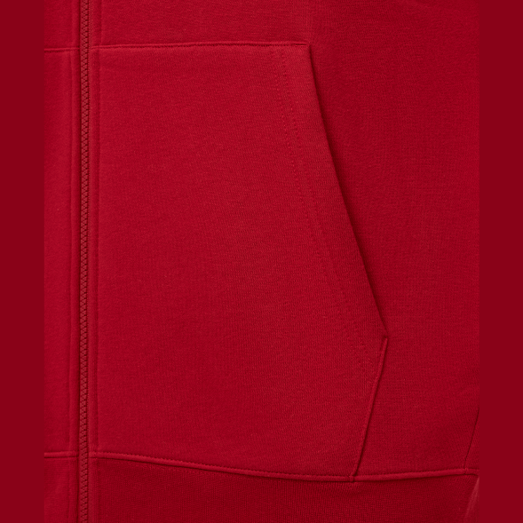 Худи JOGEL ESSENTIAL Fleece Zip Hoodie, темно-красный