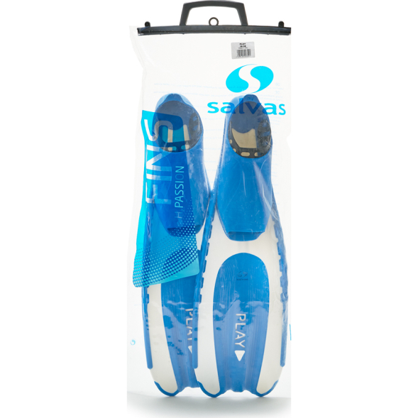 Ласты для плавания SALVAS Play Fin BA12836BBSTS, размер 36-37, синие