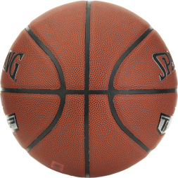 Мяч баск. SPALDING TF Max Grip 76873Z, р.7, композит. кожа (ПУ), коричнево-черный