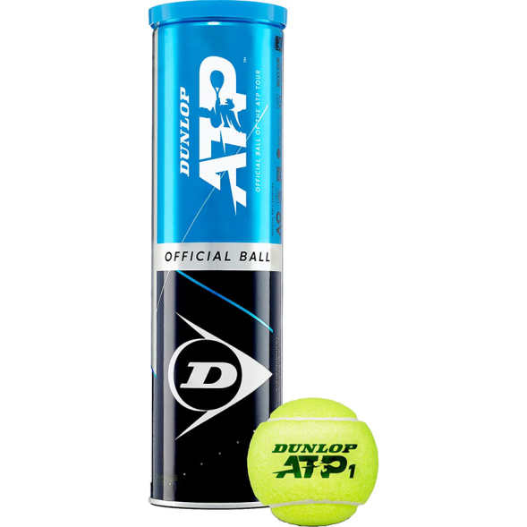 Мячи для большого тенниса Dunlop ATP Official 4B, 601314, упаковка 4 шт,  ITF