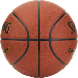 Мяч баск. SPALDING TF Cross Court 76931Z, р.7, композит. кожа (ПУ), коричнево-черный