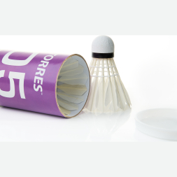 Воланы для бадминтона TORRES 05 BD20130, перо/пробка, 12 шт