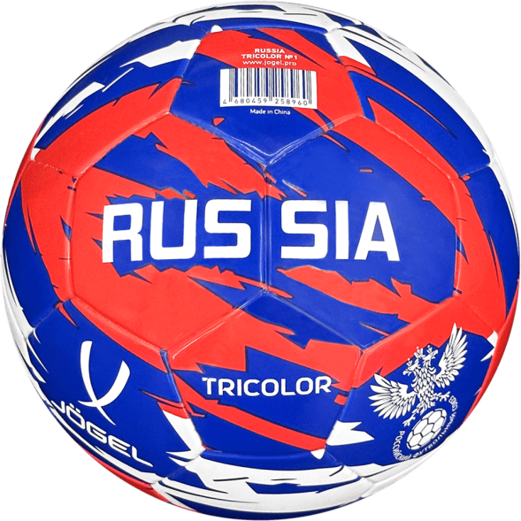Мяч футбольный JÖGEL Russia Tricolor №1