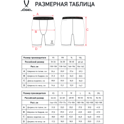 Шорты компрессионные JÖGEL CAMP PerFormDRY Tight Short, голубой/белый