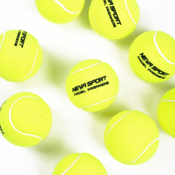 Мяч для падела NS Padel Premier, 502101, уп.3 шт, сукно, нат.резина,желтый