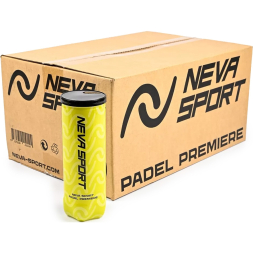 Мяч для падела NS Padel Premier, 502101, уп.3 шт, сукно, нат.резина,желтый