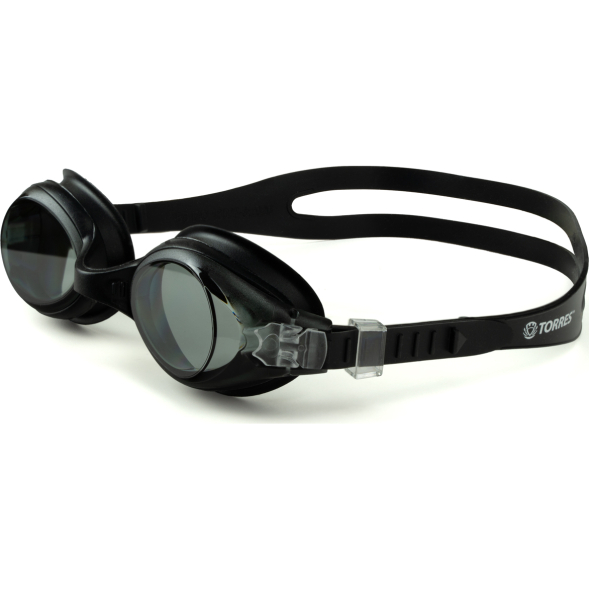 Очки детские (6-12 лет) для плавания TORRES Splash Junopr, SW-32208BK, дымчатые линзы