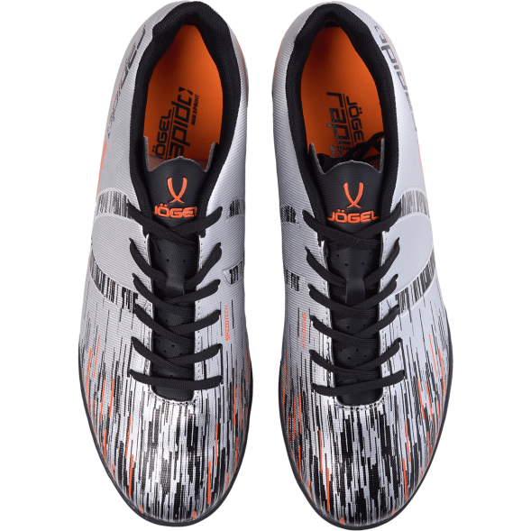 БЕЗ УПАКОВКИ Бутсы зальные JÖGEL Rapido IN Silver/black, детский