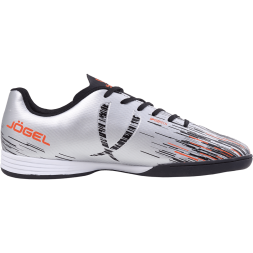 БЕЗ УПАКОВКИ Бутсы зальные JÖGEL Rapido IN Silver/black, детский