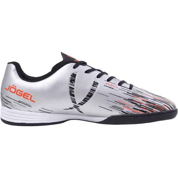 БЕЗ УПАКОВКИ Бутсы зальные JÖGEL Rapido IN Silver/black, детский