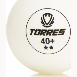 Мяч для наст. тенниса TORRES Training 1*, TT23016, диам. 40+ мм, упак. 6 шт, белый