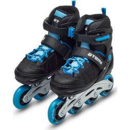 Ролики раздвижные Atemi, AIS01BS, S (30-33), PU64, 82A, ABEC-7 Carbon, SB, черно-синие