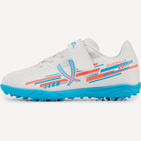 Бутсы многошиповые JÖGEL Evofly TF Talant White/blue, детский