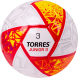 Мяч футб. TORRES Junior-3, F323803, р.3,глянц.ПУ, 4 сл, 32 п,руч.сш,бел-крас-жел