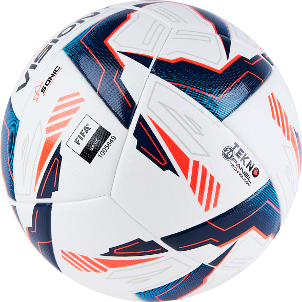 Мяч футб. VISION Sonic, FV324065,р.5, 24 пан.,FIFA Basic,PU, термосш.,бело-синий
