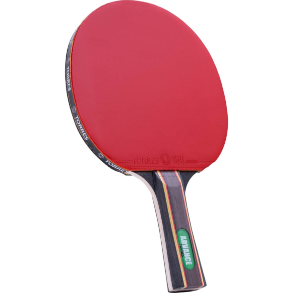 Ракетка для н/т TORRES Advance, TT0004, для любителей, накладка 1,8 мм, конич. ручка