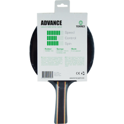 Ракетка для н/т TORRES Advance, TT0004, для любителей, накладка 1,8 мм, конич. ручка