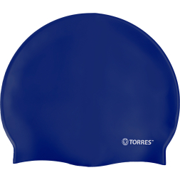Шапочка для плавания TORRES No Wrinkle, SW-12203BK, черный, силикон