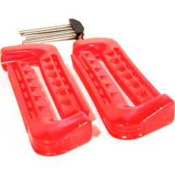 Чехлы для коньков составные BIG BOY PRO Line, BB-COV-2P-RD, красные с блестками