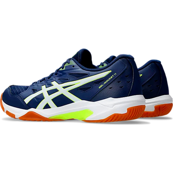 Кроссовки волейбольные мужские ASICS Gel-Rocket 11 1071A091 103, р.12,5 (рос.45.5), бело-т.синий