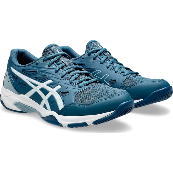 Кроссовки волейбольные мужские ASICS Gel-Rocket 11 1071A091 103, р.12,5 (рос.45.5), бело-т.синий