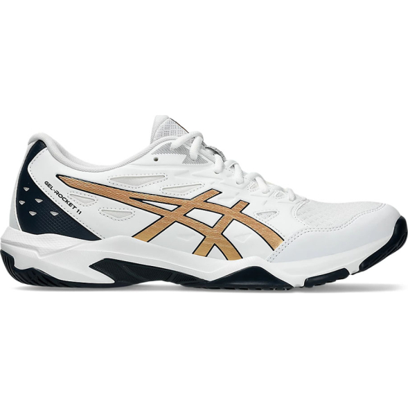Кроссовки волейбольные мужские ASICS Gel-Rocket 11 1071A091 103, р.12,5 (рос.45.5), бело-т.синий