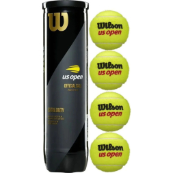 Мяч теннисный WILSON US Open Extra Duty, WRT116200, одобр.ITF и USTA,фетр,нат.резина,. уп.4 шт