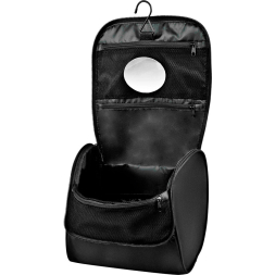 Косметичка дорожная MIKASA, MT64-049, 22x14x19 см, 3 л., полиэстер, черная