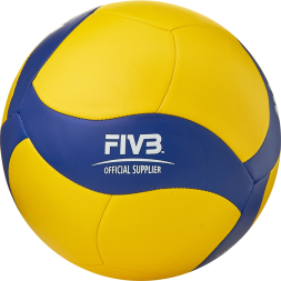 Мяч вол. MIKASA V360W, р.5, синт.кожа (ТПУ), 18 пан, маш.сш., бут.кам, желто-синий