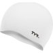 Шапочка для плавания TYR Wrinkle Free Silicone Cap, LCS-100, белый